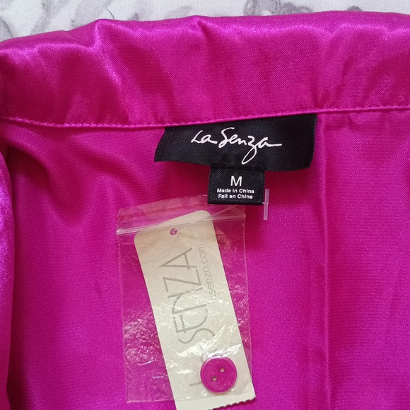 NWT La Senza Pajama Set, buttoned long sleeve shirt, long pants - Picture 7 of 10